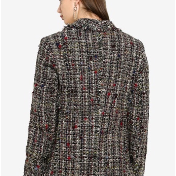 DESIGUAL Womens chaq drava blazer knit woven colorful jacket NWT - Picture 3 of 11